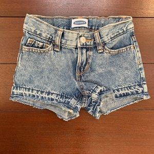 ON Old Navy Girls Distressed Denim Shorts